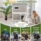Show in main carousel: Petscosset Outdoor Two-Story Cat House with Raised Base & Openable Roof, Gray, 33.5 x 25.6 x 39.5-in slide 4 of 9