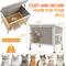 Show in main carousel: Petscosset Insulated Outdoor Wooden Cat House with Escape Door, Gray, 31-in slide 2 of 12