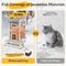 Show in main carousel: Petscosset Insulated Outdoor Two-Story Cat House with Raised Base, Gray, 22.8 x 31 x 35.4-in slide 8 of 10