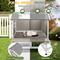 Show in main carousel: Petscosset Outdoor Cat House with Raised Base & Openable Roof, Gray, 28.7 x 25.6 x 26.3-in slide 6 of 9