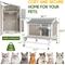 Show in main carousel: Petscosset Outdoor Cat House with Raised Base & Openable Roof, Gray, 28.7 x 25.6 x 26.3-in slide 2 of 9