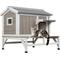 Show in main carousel: Petscosset Outdoor Cat House with Raised Base & Openable Roof, Gray, 28.7 x 25.6 x 26.3-in slide 1 of 9