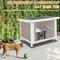 Show in main carousel: Petscosset Outdoor Cat House with Openable Roof, Gray, 22.4 x 18.4 x 17.5-in slide 7 of 8