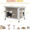 Show in main carousel: Petscosset Outdoor Cat House with Openable Roof, Gray, 22.4 x 18.4 x 17.5-in slide 2 of 8