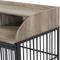 Show in main carousel: AOSTIRMOTOR Wooden Heavy Duty Furniture Dog Crate with Lockable Wheels, 44 inch, Gray slide 9 of 9