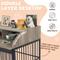 Show in main carousel: AOSTIRMOTOR Wooden Heavy Duty Furniture Dog Crate with Lockable Wheels, 44 inch, Gray slide 4 of 9