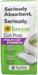 Tidy Cats Breeze Multi-Cat Strength Cat Pads, 8 count slide 1 of 9