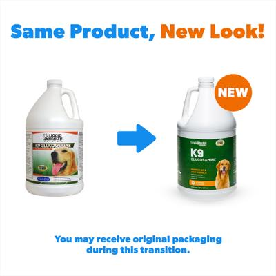 Show full view: Liquid Health Pets Original K9 Glucosamine Dog Supplement, 128-fl oz bottle slide 3 of 5
