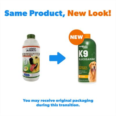 Show full view: Liquid Health Pets Original K9 Glucosamine Dog Supplement, 32-fl oz bottle slide 3 of 5