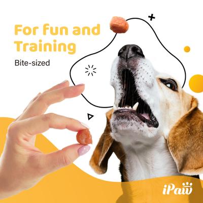 Show full view: iPaw Turkey Tots Gluten-Free Adult Soft & Chew Dog Treats, 3.53-oz bag slide 4 of 9