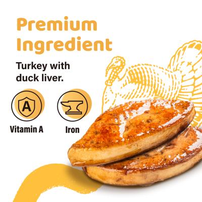 Show full view: iPaw Turkey Meat with Duck Liver Thin Sticks Gluten-Free Adult Soft & Chew Dog Treats, 3.53-oz bag slide 3 of 7