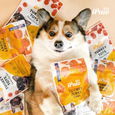 Show full view: iPaw Turkey Jerky Chips Gluten-Free Adult Dehydrated Dog Treats, 3.53-oz bag slide 7 of 9