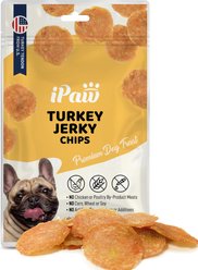 iPaw Turkey Jerky Chips Gluten-Free Adult Dehydrated Dog Treats, 3.53-oz bag