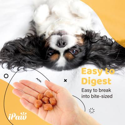 Show full view: iPaw Turkey Tots Gluten-Free Adult Soft & Chew Dog Treats, 3.53-oz bag slide 6 of 9