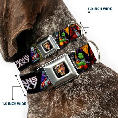 Show full view: Buckle-Down Marvel Comics Guardians of the Galaxy Character Pose Dog Collar, Small: 13 to 17-in neck, 1.5-in wide slide 2 of 8
