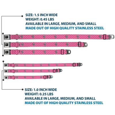 Show full view: Buckle-Down Ford Mustang Bars Text Dog Collar, Large: 15 to 24-in neck, 1-in wide slide 3 of 8