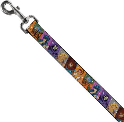 Show full view: Buckle-Down Mattel Masters of the Universe Character Block Poses Polyester Dog Leash, 6-ft long, 1-in wide slide 3 of 7