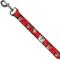 Show in main carousel: Buckle-Down Looney Tunes Tasmanian Devil Expressions Swirl Polyester Dog Leash, Red, 4-ft long, 1-in wide slide 2 of 6