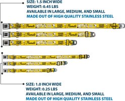 Buckle-Down Peanuts Worldwide LLC Peanuts Gang Since 1950 Good Grief Group Pose Dog Collar, Large: 20 to 31-in neck, 1.5-in wide slide 2 of 8