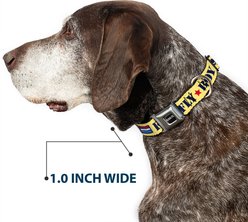 Buckle-Down Peanuts Worldwide LLC Peanuts Snoopy Fly Boy Top Dog Flying Ace Dog Collar, Large: 20 to 31-in neck, 1.5-in wide slide 2 of 8