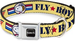 Buckle-Down Peanuts Worldwide LLC Peanuts Snoopy Fly Boy Top Dog Flying Ace Dog Collar, Large: 20 to 31-in neck, 1.5-in wide