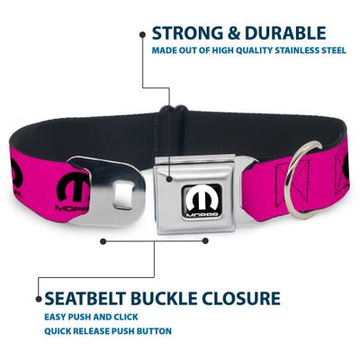 Show full view: Buckle-Down Mopar Logo Dog Collar, Large: 20 to 31-in neck, 1.5-in wide slide 4 of 8