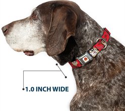 Buckle-Down Looney Tunes Tasmanian Devil Expressions Dog Collar, Small: 13 to 17-in neck, 1.5-in wide slide 2 of 8