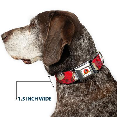 Show full view: Buckle-Down Looney Tunes Tasmanian Devil Expressions Dog Collar, Medium: 11 to 16.5-in neck, 1-in wide slide 7 of 8