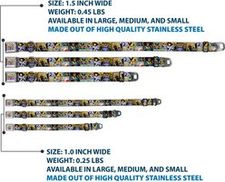 Buckle-Down Marvel Comics Thanos Comic Scene Blocks Dog Collar, Medium: 16 to 23-in neck, 1.5-in wide slide 2 of 8