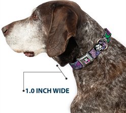 Buckle-Down DC Comics Joker Face Logo Spades Dog Collar, Small: 13 to 17-in neck, 1.5-in wide slide 2 of 7