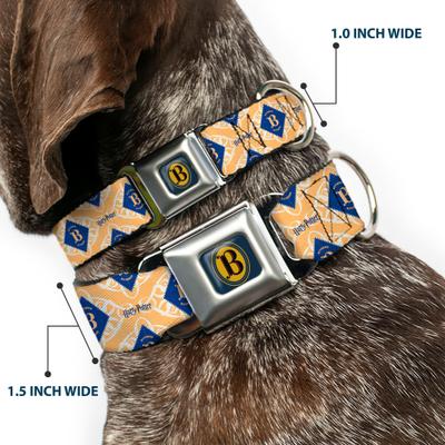 Show full view: Buckle-Down The Wizarding World of Harry Potter Butterbeer Diamond Logo Dog Collar, Small: 13 to 17-in neck, 1.5-in wide slide 2 of 8