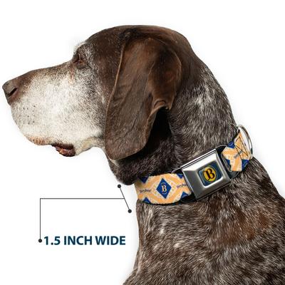 Show full view: Buckle-Down The Wizarding World of Harry Potter Butterbeer Diamond Logo Dog Collar, Small: 13 to 17-in neck, 1.5-in wide slide 7 of 8