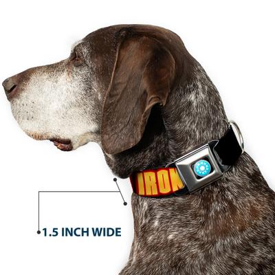 Show full view: Buckle-Down Marvel Comics Iron Man Face I Am Iron Man Dog Collar, Medium: 16 to 23-in neck, 1.5-in wide slide 8 of 9