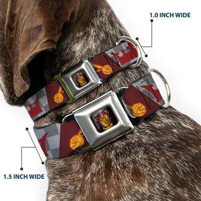 Show full view: Buckle-Down Warner Bros. Harry Potter Gryffindor Quiditch Ball Dog Collar, Small: 9.5 to 13-in neck, 1-in wide slide 3 of 9