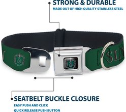 Buckle-Down The Wizarding World of Harry Potter Slytherin Crest Dog Collar, Medium: 16 to 23-in neck, 1.5-in wide slide 2 of 8