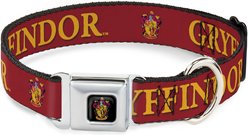 Buckle-Down The Wizarding World of Harry Potter Gryffindor Crest Dog Collar, Large: 20 to 31-in neck, 1.5-in wide