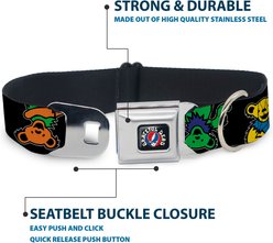 Buckle-Down Grateful Dead Dancing Bears Close Up Dog Collar, Medium: 11 to 16.5-in neck, 1-in wide slide 2 of 8