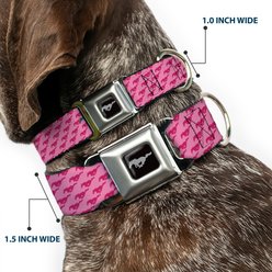 Buckle-Down Ford Mustang Bars Text Dog Collar, Large: 20 to 31-in neck, 1.5-in wide slide 2 of 8