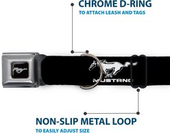 Buckle-Down Ford Mustang Logo Dog Collar, Large: 15 to 24-in neck, 1-in wide slide 2 of 8