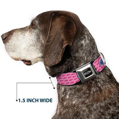 Show full view: Buckle-Down Ford Oval Text Repeat Dog Collar, Medium: 16 to 23-in neck, 1.5-in wide slide 7 of 8