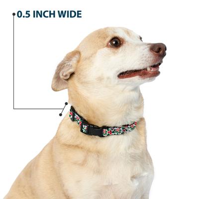 Show full view: Buckle-Down Holly & Mistletoe Dog Collar, Medium slide 8 of 9