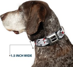 Buckle-Down Peanuts Worldwide LLC Peanuts Joe Cool Snoopy Poses & Text Dog Collar, Small: 9.5 to 13-in neck, 1-in wide slide 2 of 8