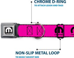 Buckle-Down Mopar Logo Dog Collar, Medium: 11 to 16.5-in neck, 1-in wide slide 2 of 8