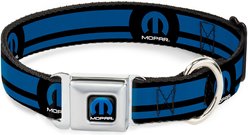 Buckle-Down Mopar Logo Stripe Dog Collar, Small: 13 to 17-in neck, 1.5-in wide slide 1 of 8