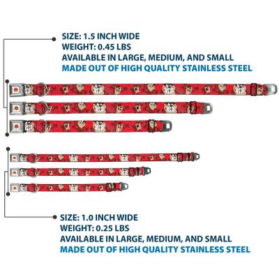 Show full view: Buckle-Down Looney Tunes Tasmanian Devil Expressions Dog Collar, Medium: 11 to 16.5-in neck, 1-in wide slide 3 of 8