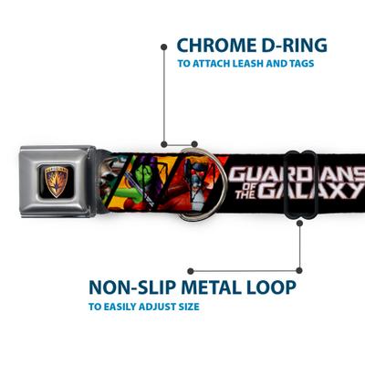 Show full view: Buckle-Down Marvel Comics Guardians of the Galaxy Character Pose Dog Collar, Small: 13 to 17-in neck, 1.5-in wide slide 5 of 8
