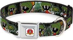 Buckle-Down Looney Tunes Marvin the Martian 4 Poses Galaxy Dog Collar, Large: 15 to 24-in neck, 1-in wide
