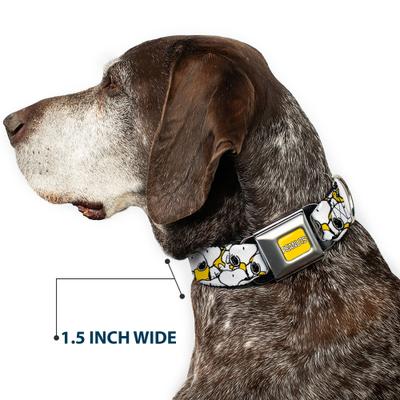 Show full view: Buckle-Down Peanuts Worldwide LLC Peanuts Snoopy Pose Dog Collar, Small: 9.5 to 13-in neck, 1-in wide slide 7 of 8