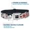 Show in main carousel: Buckle-Down Peanuts Worldwide LLC Peanuts Joe Cool Snoopy Poses & Text Dog Collar, Small: 9.5 to 13-in neck, 1-in wide slide 4 of 8