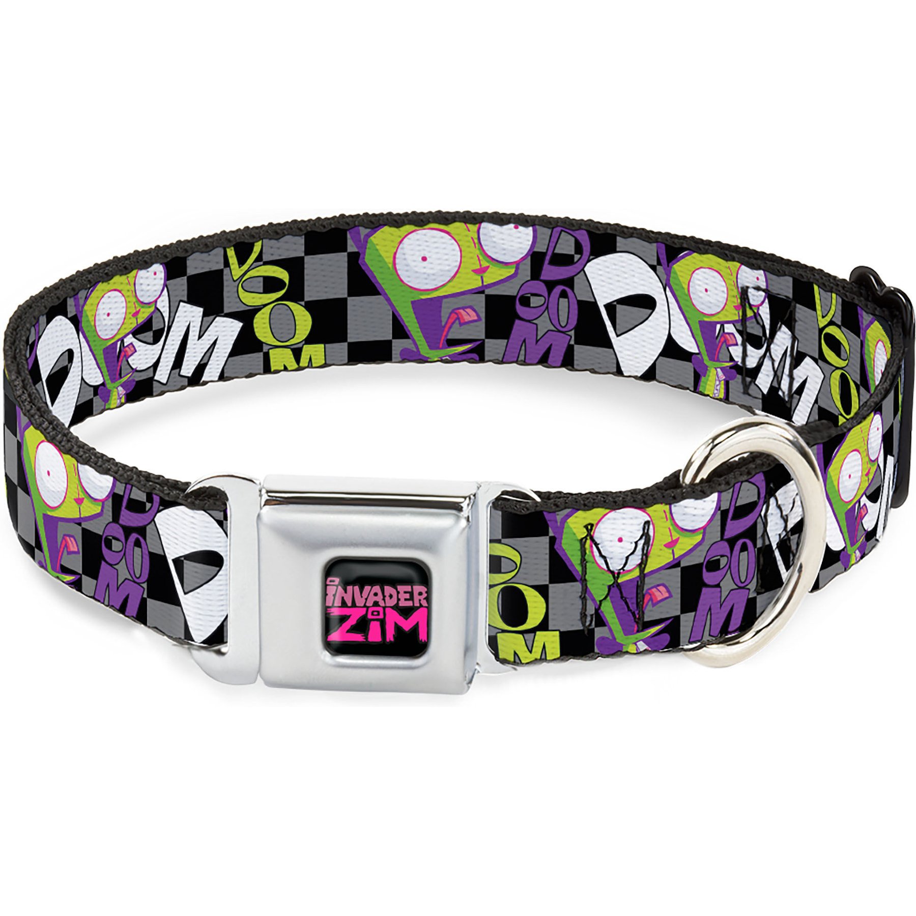 Buckle-Down Nickelodeon Invader Zim GIR Doom Pose Dog Collar, Small: 13 to 17-in neck, 1.5-in wide